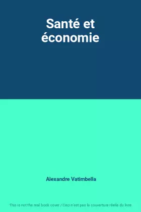 Couverture du produit · Santé et économie