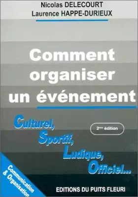 Couverture du produit · Comment organiser un événement