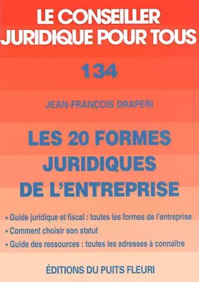 Couverture du produit · Les 20 formes juridiques de l'entreprise