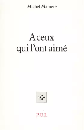 Couverture du produit · A ceux qui l'ont aimé