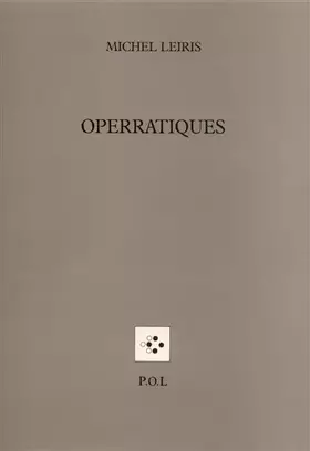 Couverture du produit · Operratiques