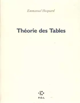 Couverture du produit · Théorie des Tables