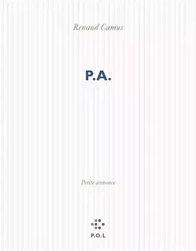 Couverture du produit · P. A. - Petite annonce