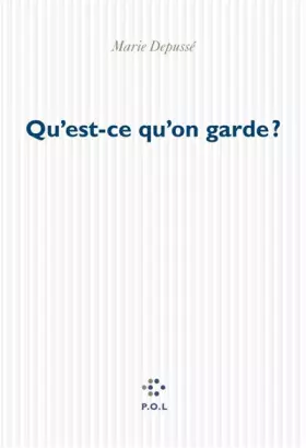 Couverture du produit · Qu'est-ce qu on garde ?