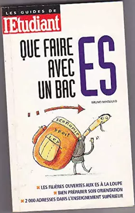 Couverture du produit · Que faire avec un bac ES
