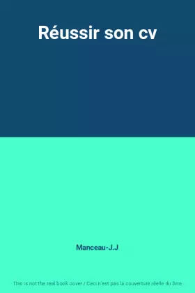 Couverture du produit · Réussir son cv
