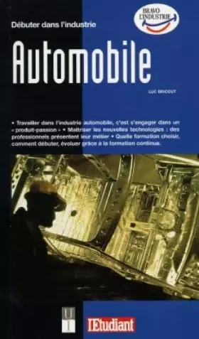 Couverture du produit · Débuter dans l'industrie automobile
