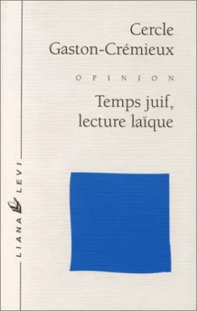 Couverture du produit · Temps juif, lecture laïque