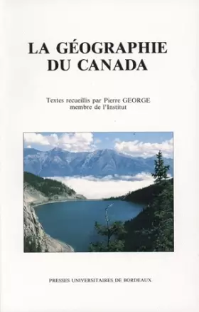 Couverture du produit · La géographie du Canada