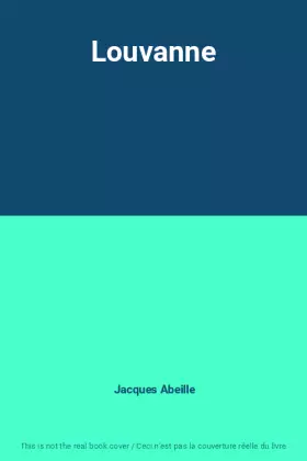 Couverture du produit · Louvanne