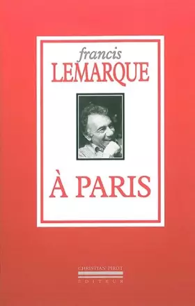 Couverture du produit · A Paris