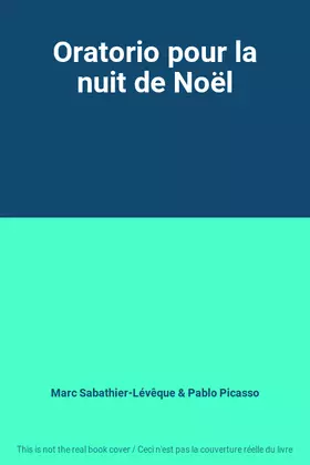 Couverture du produit · Oratorio pour la nuit de Noël