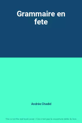 Couverture du produit · Grammaire en fete