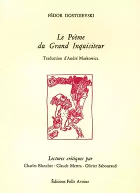 Couverture du produit · Le Poeme Du Grand Inquisiteur