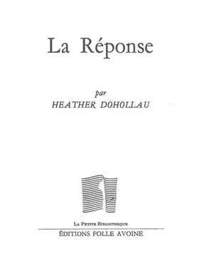 Couverture du produit · La Réponse