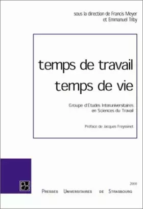 Couverture du produit · Temps de travail, temps de vie