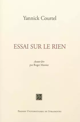Couverture du produit · Essai Sur le Rien