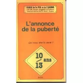 Couverture du produit · Annonce de la Puberté
