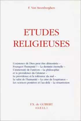 Couverture du produit · Etudes religieuses