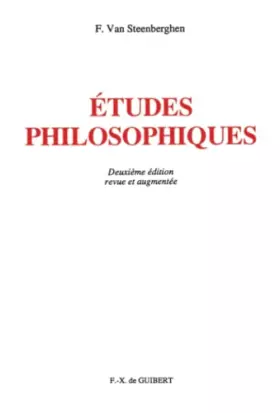 Couverture du produit · Etudes philosophiques
