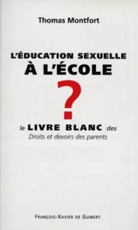 Couverture du produit · L'éducation sexuelle à l'école