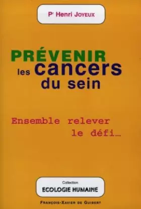 Couverture du produit · Prévenir les cancers du sein
