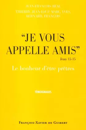 Couverture du produit · Je vous appelle amis