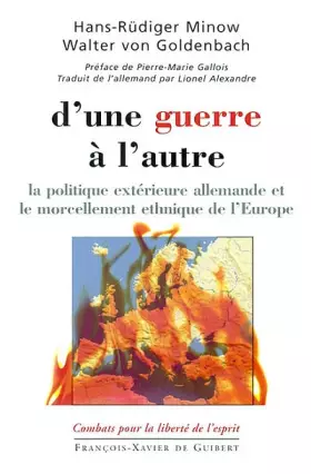 Couverture du produit · D'une guerre à l autre