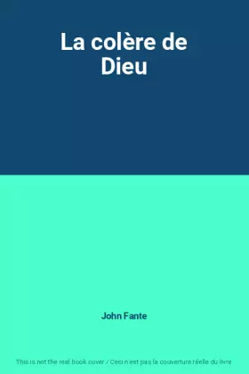 Couverture du produit · La colère de Dieu