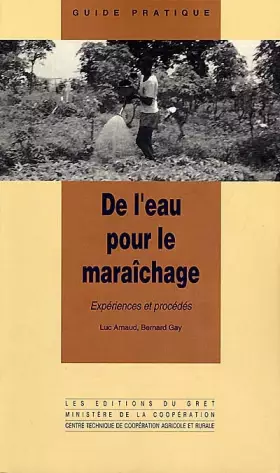 Couverture du produit · De l'eau pour le maraîchage : Expériences et procédés