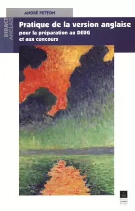 Couverture du produit · Version anglaise pour la préparation du DEUG d'anglais