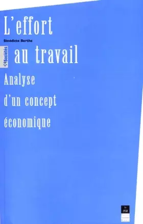 Couverture du produit · L'effort au travail