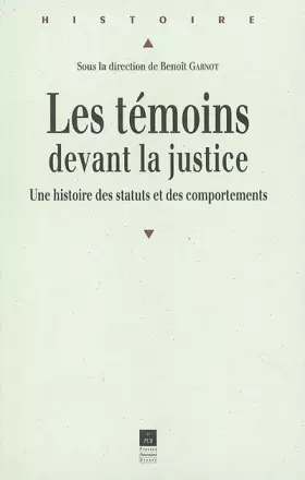Couverture du produit · TEMOINS DEVANT LA JUSTICE