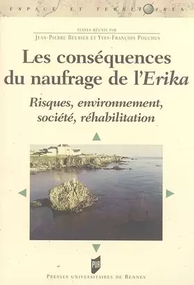 Couverture du produit · CONSEQUENCES DU NAUFRAGE DE L ERIKA