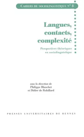 Couverture du produit · LANGUES CONTACTS COMPLEXITE