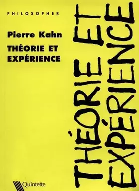 Couverture du produit · Théorie et expérience