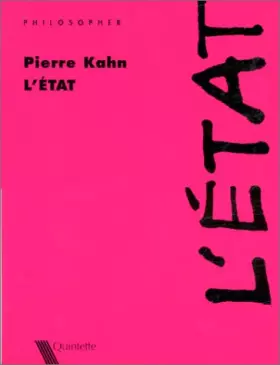 Couverture du produit · L'Etat