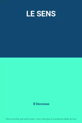 Couverture du produit · LE SENS