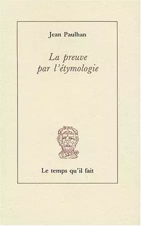 Couverture du produit · La preuve par l'étymologie