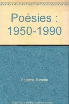 Couverture du produit · Poésies