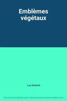 Couverture du produit · Emblèmes végétaux