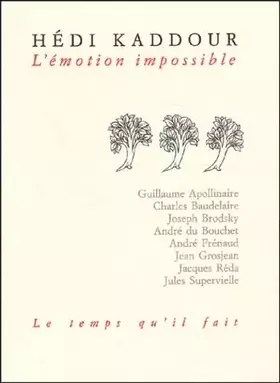 Couverture du produit · L'Emotion impossible
