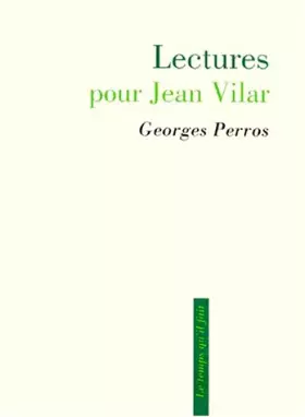 Couverture du produit · Lectures pour Jean Vilar