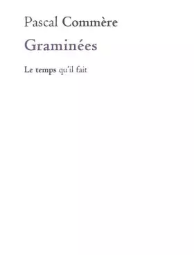Couverture du produit · Graminées: Un cahier perdu puis retrouvé