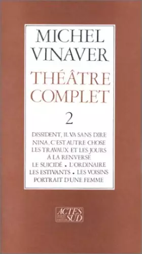 Couverture du produit · Théâtre complet 2