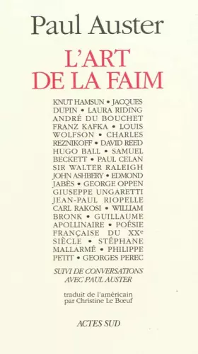 Couverture du produit · L'Art de la faim