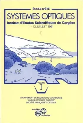Couverture du produit · Systèmes optiques