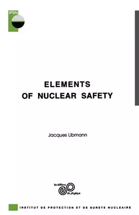 Couverture du produit · Elements of nuclear safety