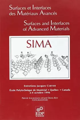 Couverture du produit · Surfaces et interfaces des matériaux avancés