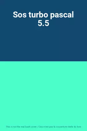 Couverture du produit · Sos turbo pascal 5.5
